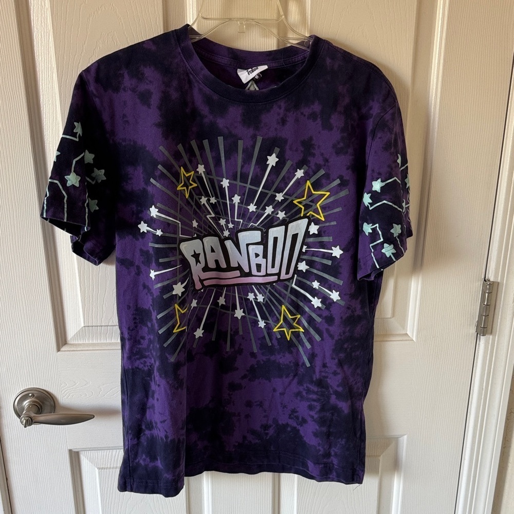 Purple Graphic RANBOO T shirt‎ M